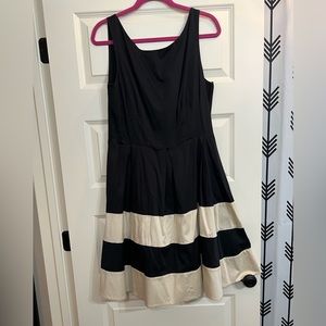 Kate Spade Black Striped Dress